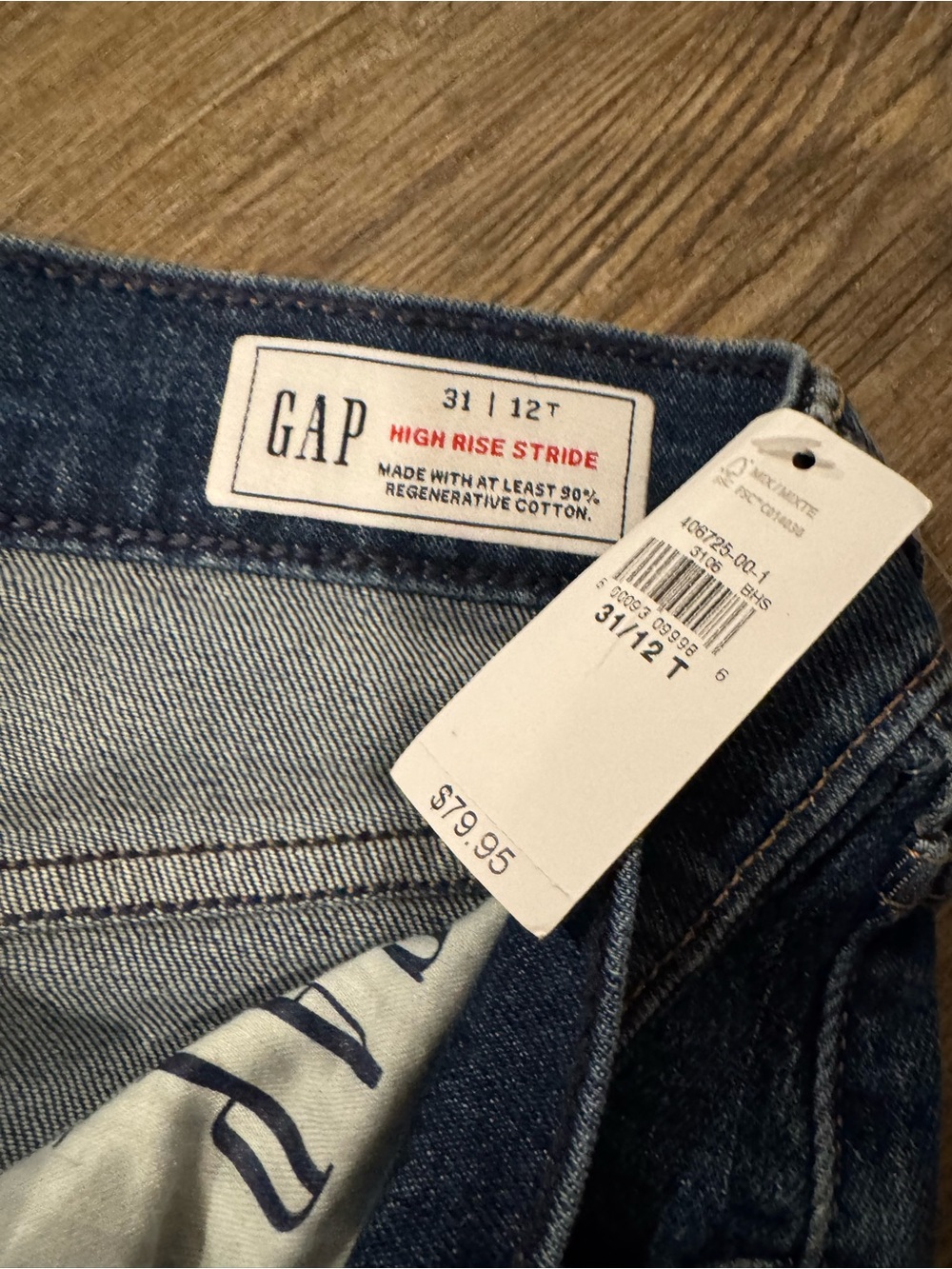 GAP Women’s Dark Blue Wide Leg Jeans - Picture 2 of 3